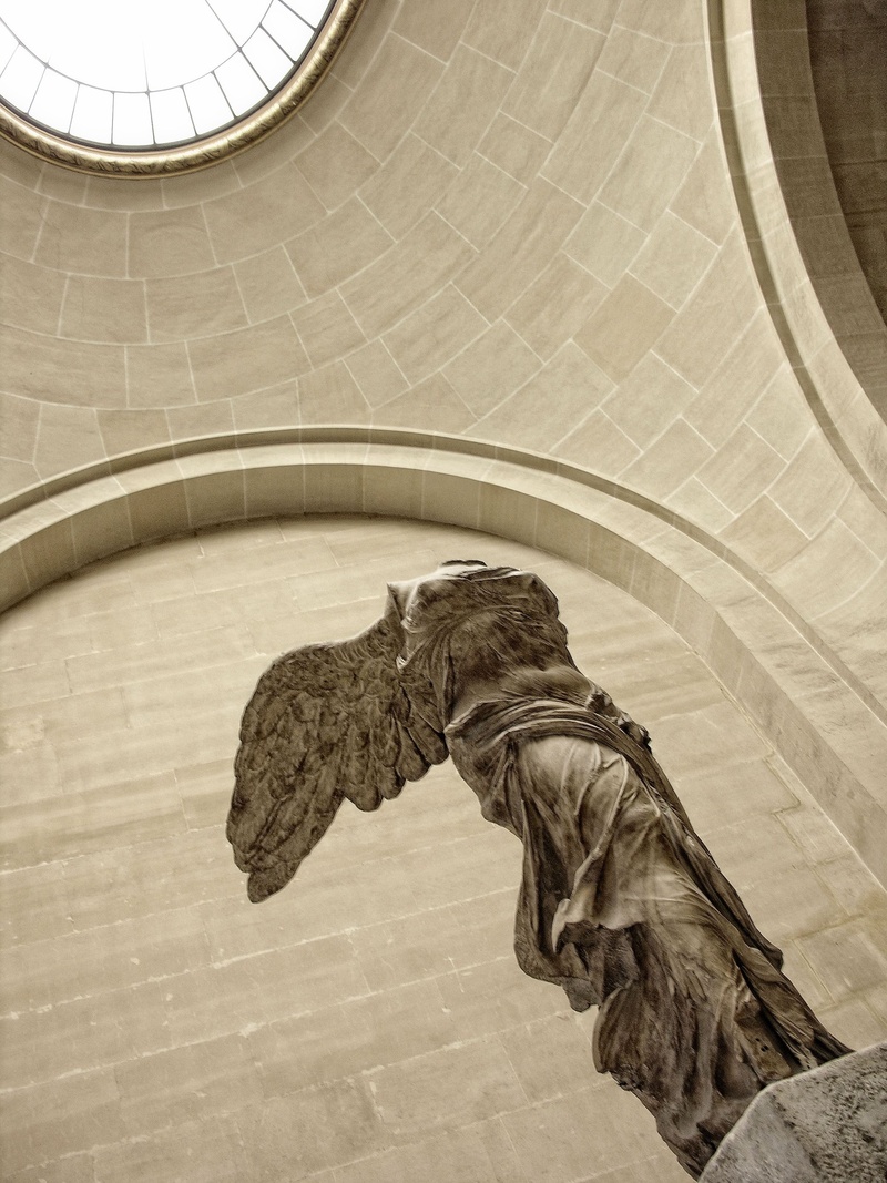 2K, creativity, day, animal, low angle view, representation, paris, no people, antiquity, vertebrate, built structure, france, nike, sculpture, travel destinations