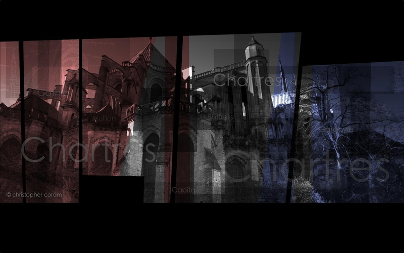 animals, gargoyle, castle, 1080P, chartres, cathedral, blue, gothic