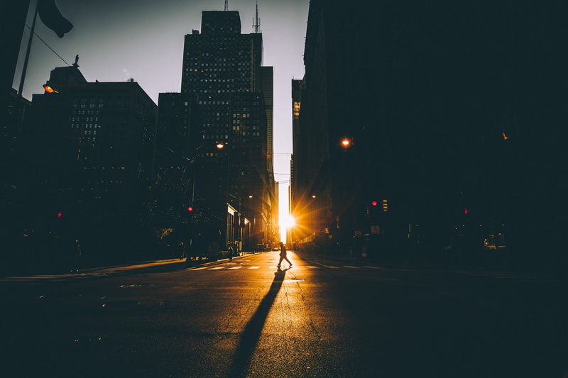 mode of transportation, night, illuminated, city, building exterior, built structure, kitty, Lights, street, street light, shadow, architecture, road, land vehicle