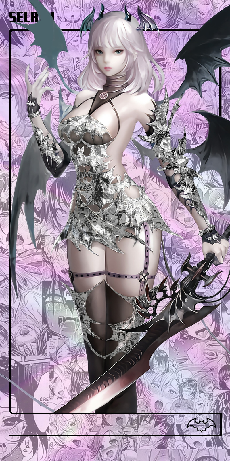 Vindictus, Selren, ahegao, 4K, succubus