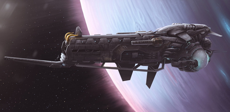 1080P, vehicle, spaceship, science fiction, artwork, Dmitrii Ustinov