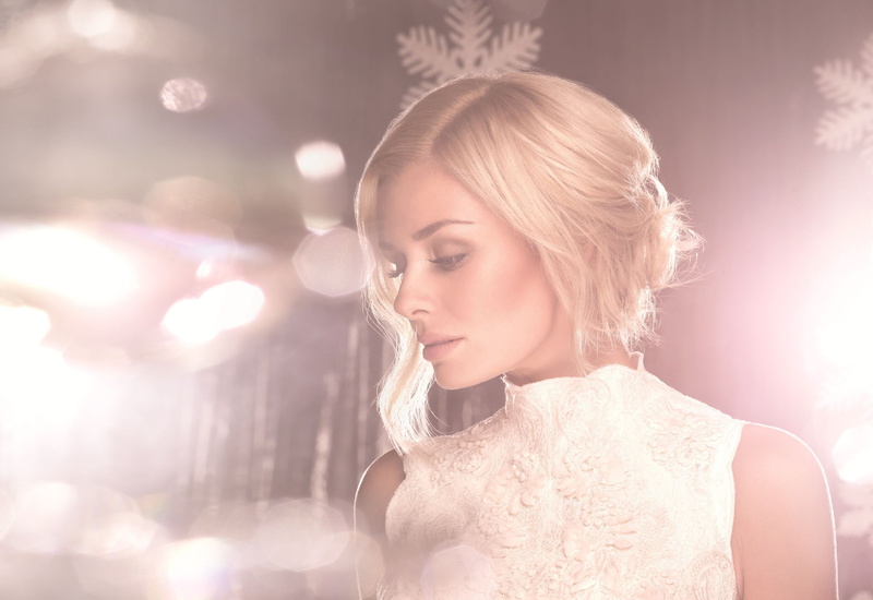 2K, pink, snowflakes, light, Katherine Jenkins