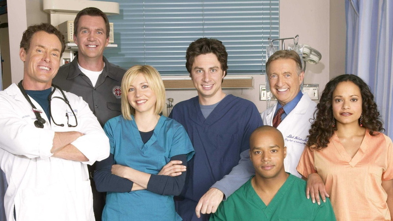 John C. Mcginley, Christopher Turk, Sarah Chalke, TV Show, Zach Braff, Neil Flynn, Judy Reyes, Bob Kelso, Ken Jenkins, J. D. (Scrubs), Perry Cox, Scrubs