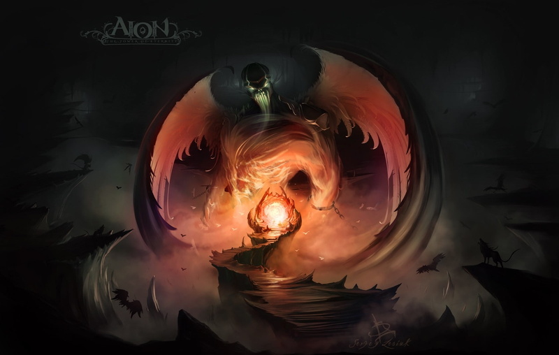 girls, x, art, 720P, artwork, hot, demons, people, chains, AION, hd