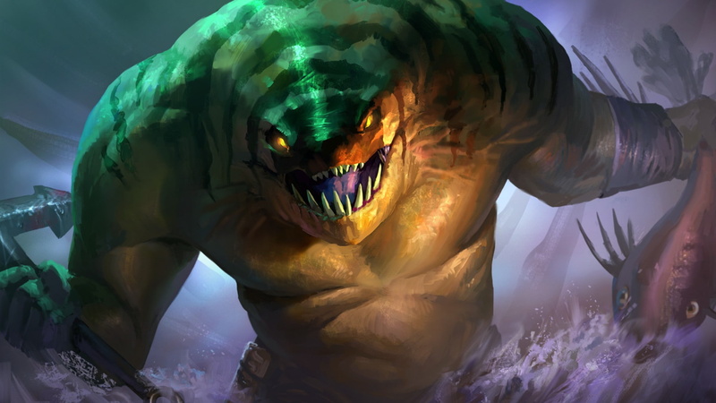 drawing, hd, video games, hunter, monster, 1080P, tide, dota