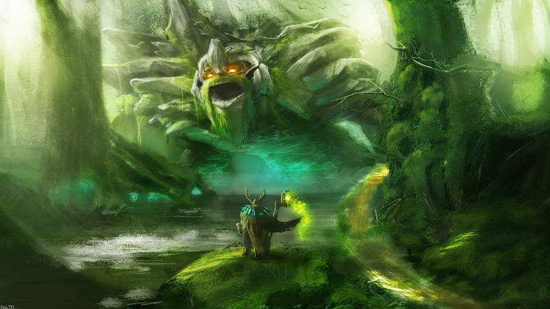 giant, green, 1080P, hd, dota, drawing, video games