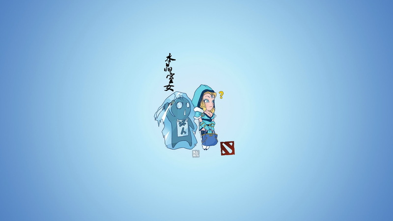 crystal, blue, illustration, hd, character, video games, maiden, 1080P, dota