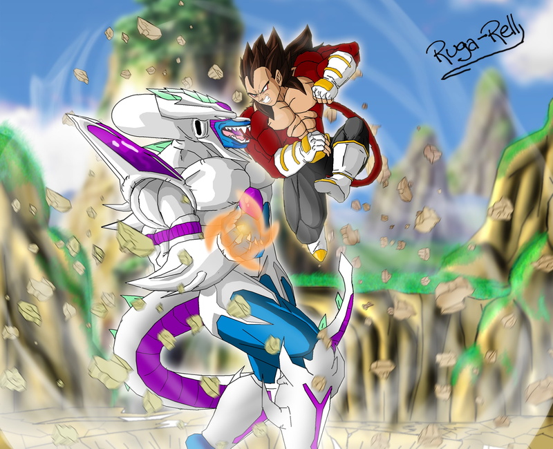 paintings, ball, versus, 1080P, Dragon Ball Kai, dragon, anime, evolution, Video Games, digital, hd, kai, games, movies, dragonball, video, vegeta, art