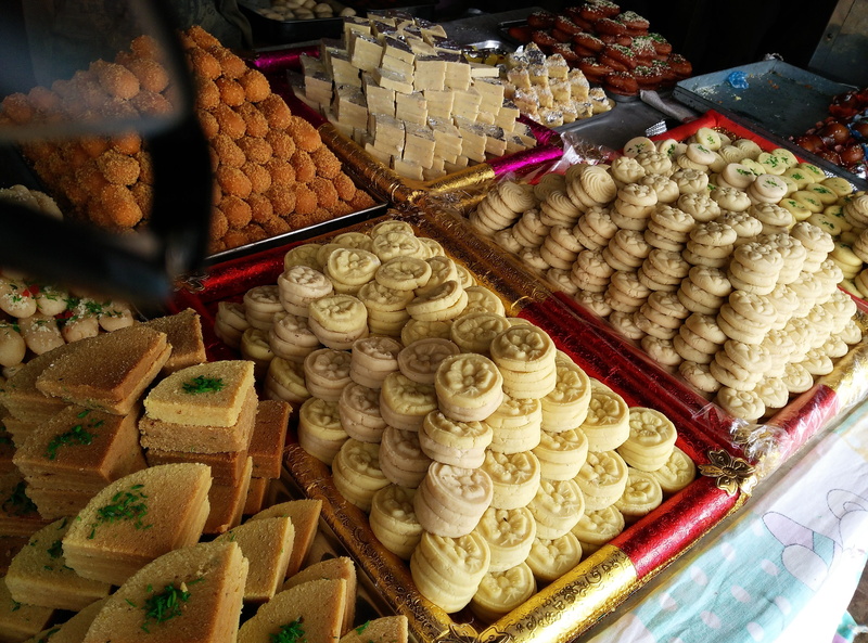 mithai, freshness, no people, indian sweets, retail display, temptation, assorted, laddu, arrangement, burfi, container, display, 4K, food, festival, snack