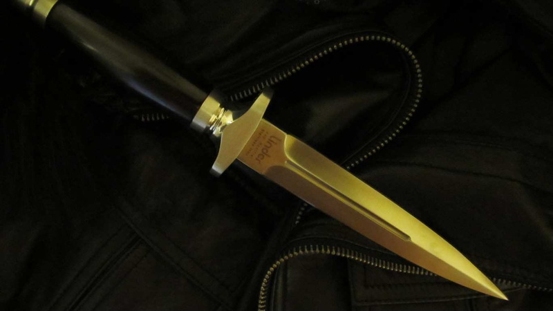 military, 720P, knife, gold