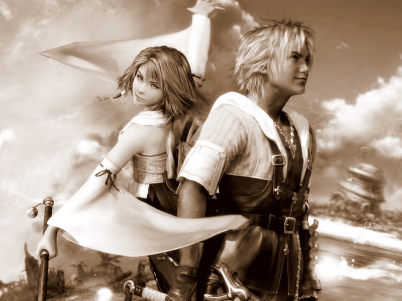 art, hd, anime, x, 480P, final, Yuna, Video Games, Final Fantasy X, Tidus, fantasy, Summoner