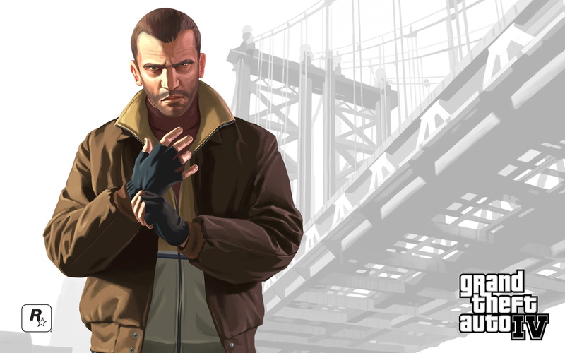 men, standing, communication, front view, clothing, one person, Gta, business, lifestyles, Gloves, Bridge, Niko bellic, three quarter length, warm clothing