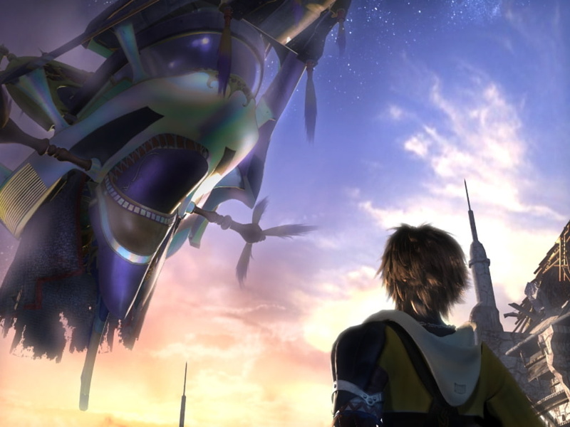 hd, final, 480P, Final Fantasy X, zanarkand, art, anime, Final Fantasy, x, Tidus, ruins, fantasy