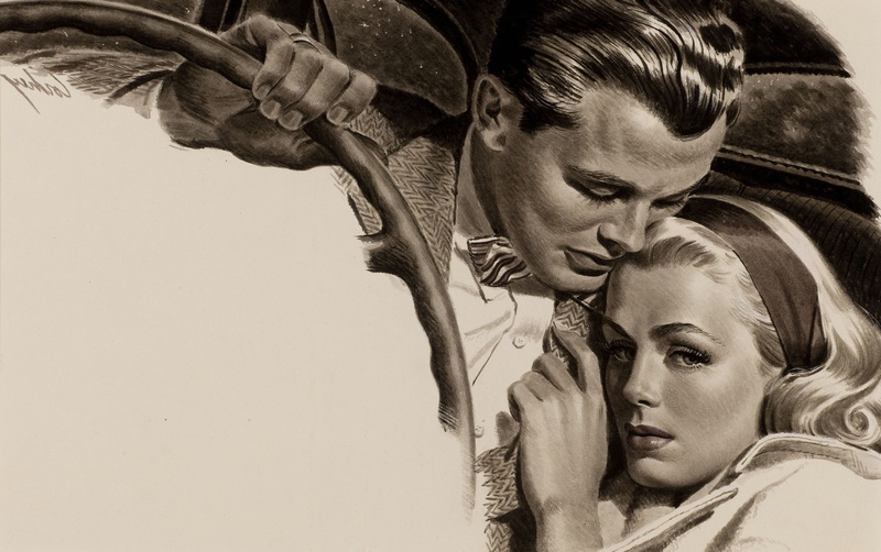 two people, close-up, heterosexual couple, american ken story th century love woman and man monochrome image, portrait, togetherness, people, headshot