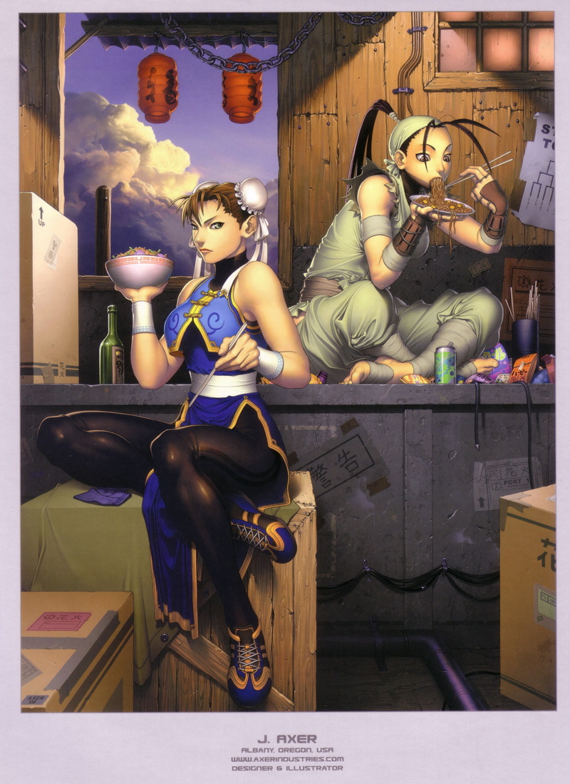 Video Games, video, art, 2K, artwork, fighter, ibuki, hd, artbook, chunli, games, x, street fighter, street