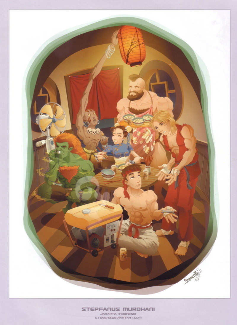 artbook, street, artwork, games, 2K, fighter, video