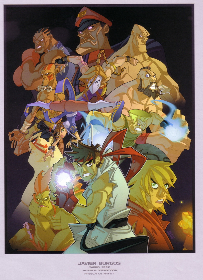 artwork, street, games, artbook, video, fighter, 2K