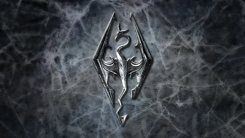 dragon, close-up, the elder scrolls v, body part, nature, 1080P, symbol, full frame, macro, Skyrim, art and craft, ancient, gray, craft, creativity