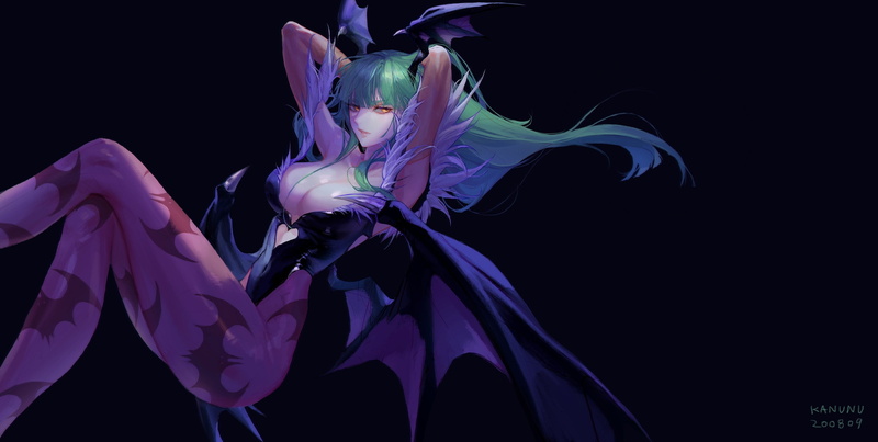 2K, artwork, Morrigan Aensland