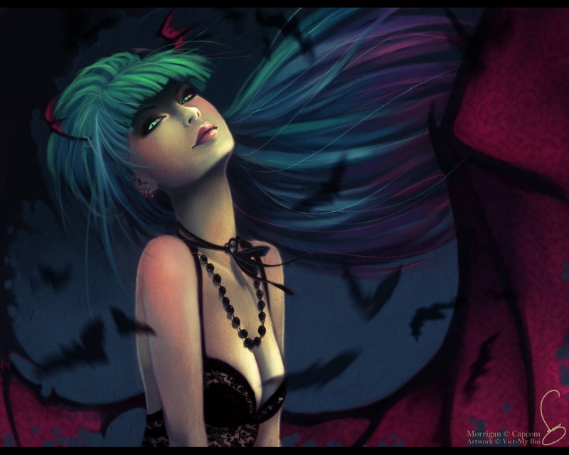 aensland, Darkstalkers, x, 720P, anime, hd, hot, art, morrigan, Morrigan Aensland