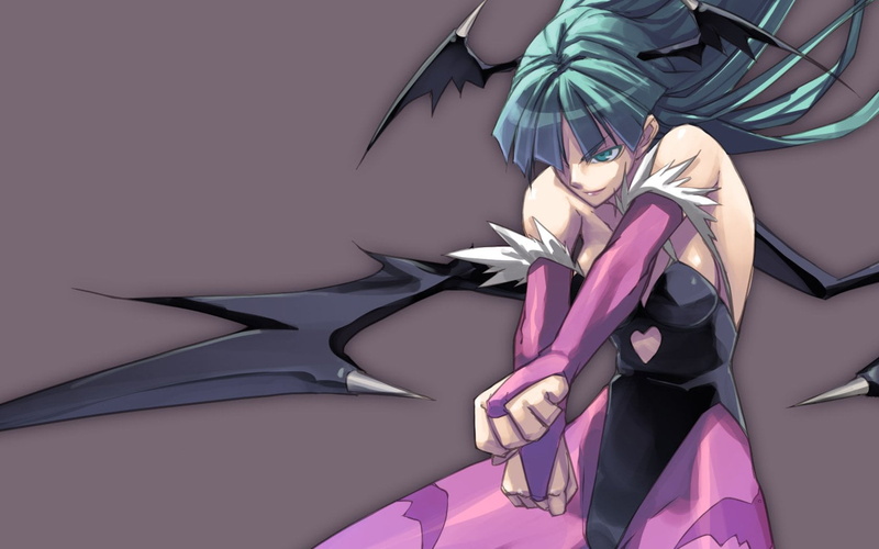 Darkstalkers, purple, women, fashion model, hairstyle, females, Morrigan Aensland, beautiful people, illustration, modern, fashion, adult, pink color, clothing