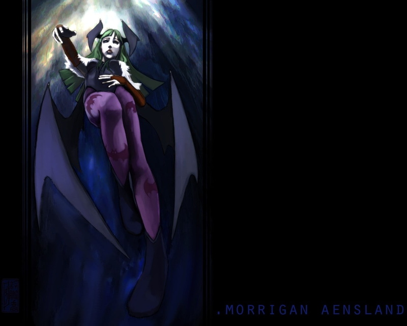 720P, morrigan, x, hot, aensland, Morrigan Aensland, anime, art, Darkstalkers, hd