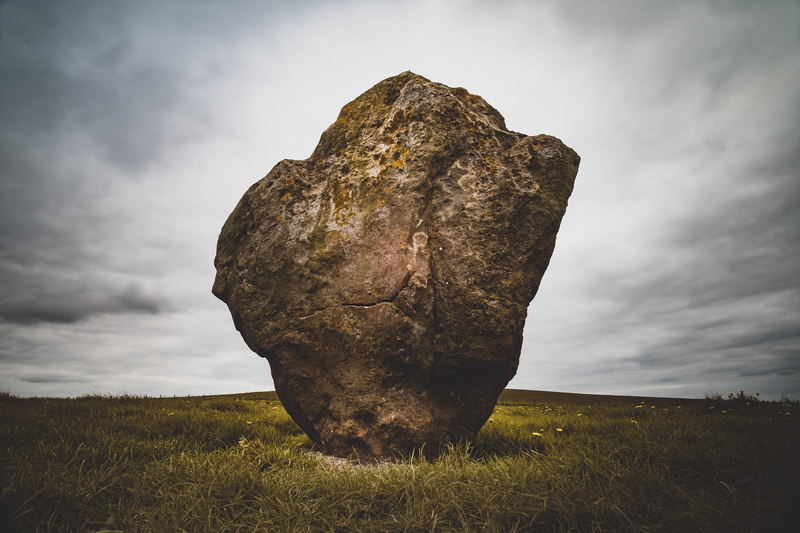 outdoors, day, neo druid, tranquil scene, scenics - nature, megalithic, solid, 4K, stone circle, spirit, unesco, britons, field, non-urban scene, beauty in nature