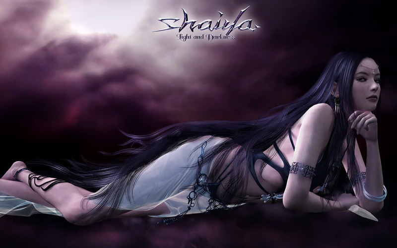 long, hair, shaiya, purple, 1080P