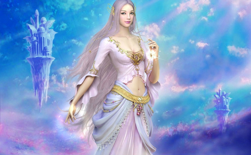 Elf, Girl, Video Game, Shaiya, Woman, Blonde, Fantasy, 1080P