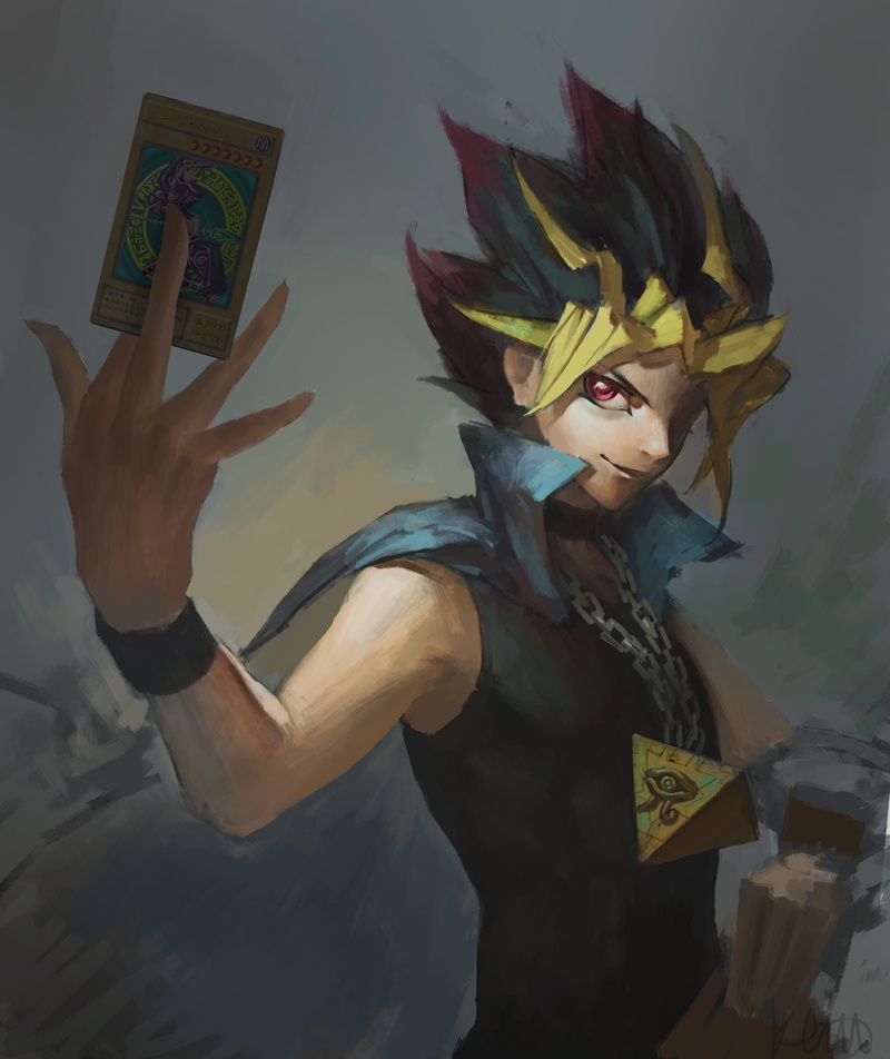 anime, anime boys, 2K, Yu-Gi-Oh, fan art, artwork, Yugi Moto, digital art, vertical
