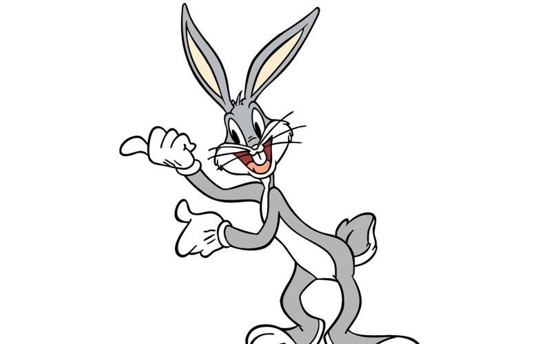 bugs, white, background, bunny, 720P