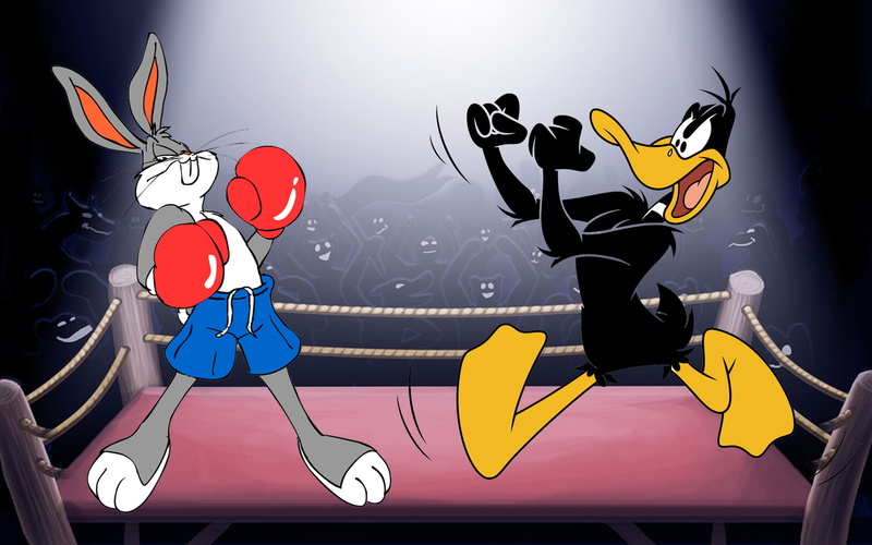 bugs, desktop, 1080P, bunny, cartoon, backgrounds, boxer, daffy, hd, looney, tunes, duck
