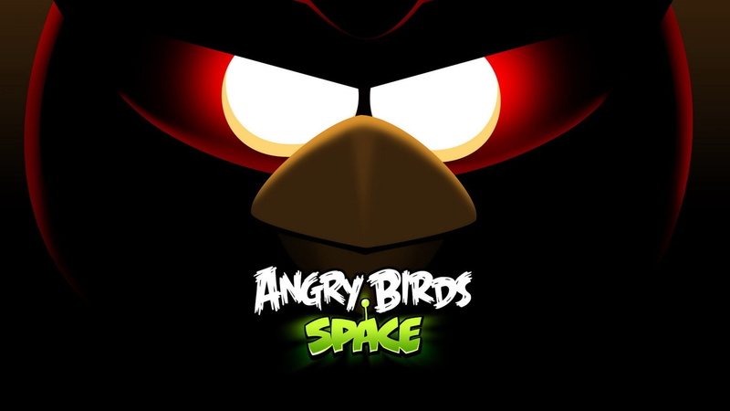 Angry Birds Space, western script, lighting equipment, text, illuminated, studio shot, light, electric light, glowing, indoors, still life, black background