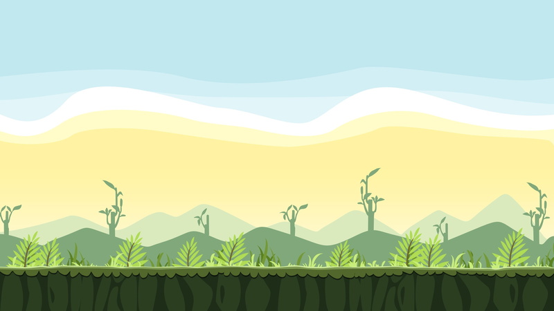land, green color, no people, Angry Birds, tranquil scene, field, sky, beauty in nature, yellow, growth, landscape, pattern, scenics - nature, tree, tranquility