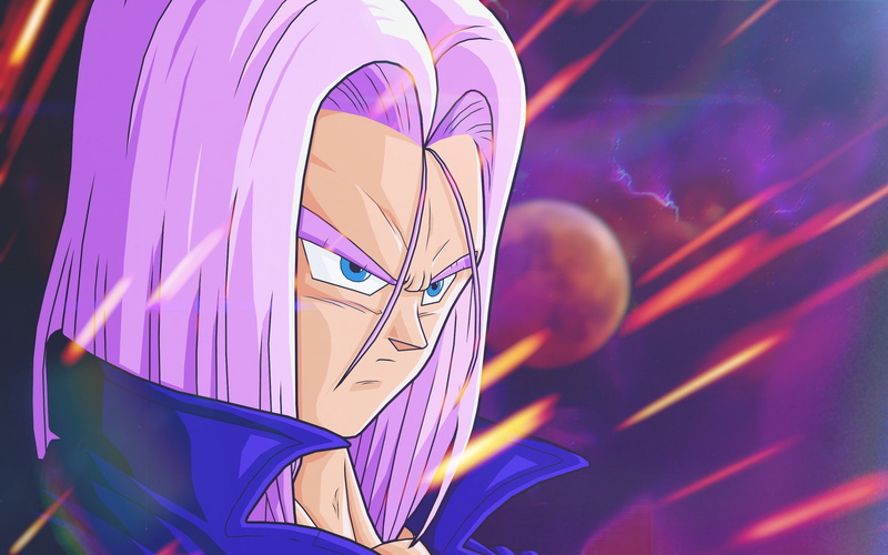 shape, pink color, architecture, space, outdoors, Trunks (character), Dragon Ball Z, Violets, multi colored, close-up, night, art and craft, purple, Dragon Ball
