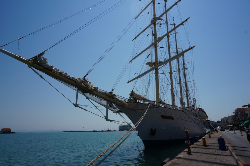 harbor, Boat, sailboat, travel, sailing ship, sailing, pole, sky, moored, mast, Island, Chios, clear sky, transportation, nature, mode of transportation