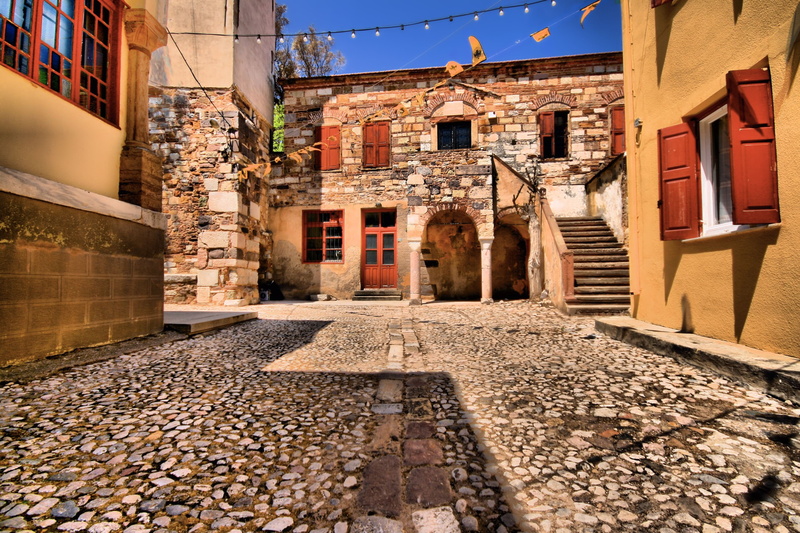 chios greece old building, 4K