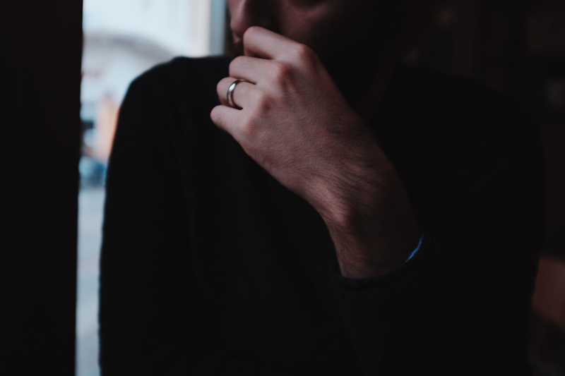 communication, black, finger, man, ring, greece, social issues, dark, wearing, human body part, body part, hand, emotion, crime, wrist, sitting, thinking