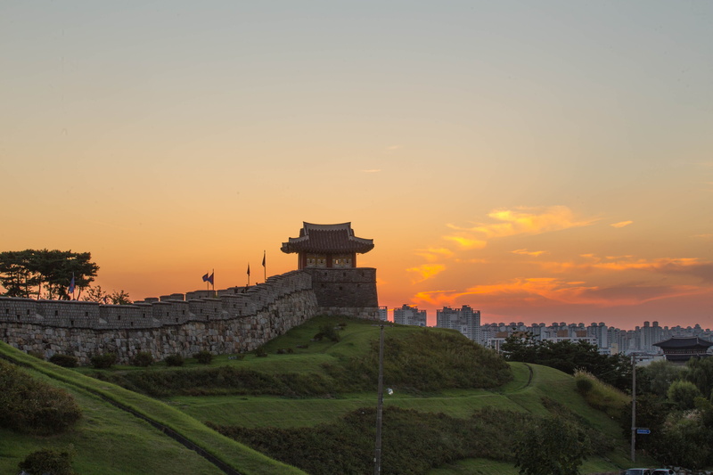 history, built structure, scenics - nature, suwon, tower, building exterior, night view, unesco, beauty in nature, the, sky, 5K, building, ancient civilization