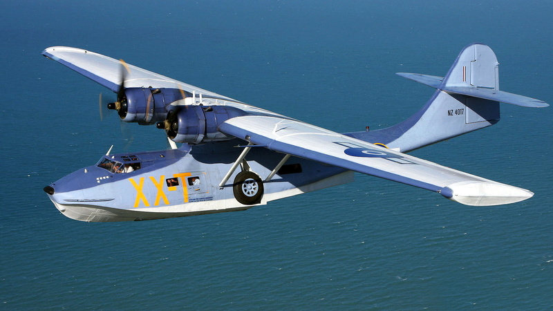 hydroplane, PBY, the plane, Catalina, flight, 1080P, Consolidated, sea