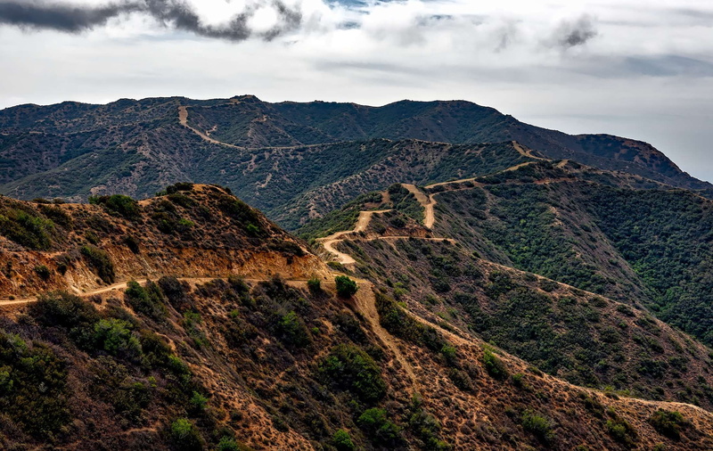 tranquility, cloud - sky, outdoors, dirt road, day, non-urban scene, long, landscape, rock, remote, scenics - nature, catalina island, mountains, nature