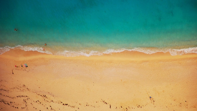 outdoors, land, sandy beach, 1080P, environment, beach, sand, drone photography, sky, motion, beachfront, hot spring, nature, travel destinations, sea