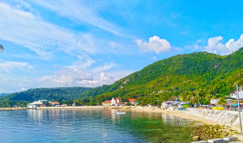 waterfront, shore, coastal, hills, scenery, mountain, 4K, day, mountains, beach view, beach, summer, blue, land, cloud - sky, sea, tranquility, nautical