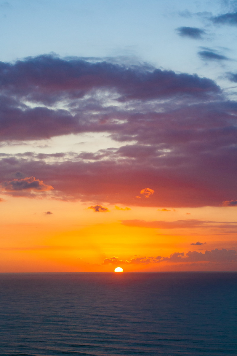 seascape, idyllic, scenics - nature, beauty in nature, sunset, ocean, netanya, dusk, waterfront, horizon, sun, orange color, 2K, israel, tranquil scene
