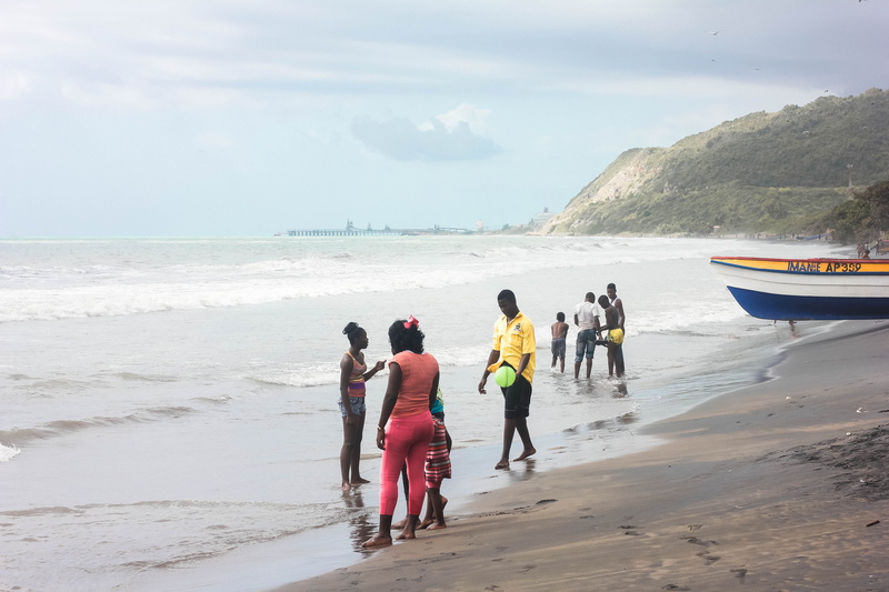 people, day, beauty in nature, ocho rios, sky, playing, boat, beach, 5K, travel, outdoors, scenic, scenics - nature, nature, men, sand, jamaica, family