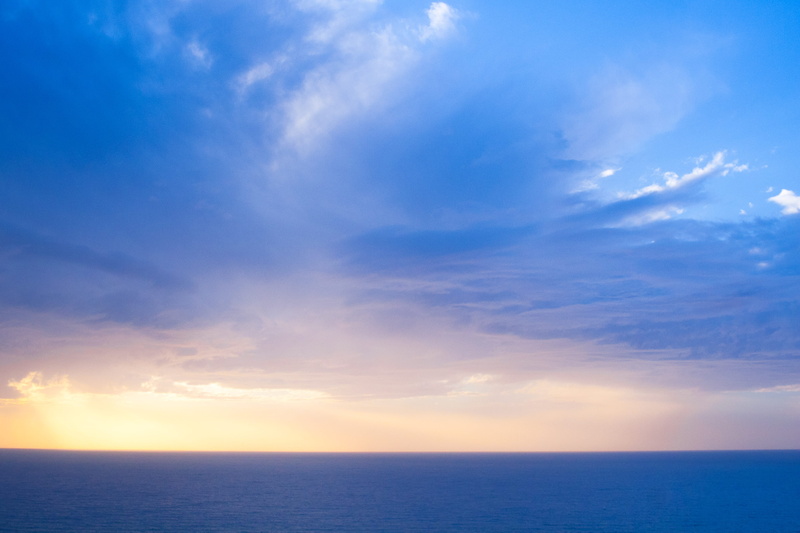 scenics - nature, ocean, beachfront, sky, netanya, israel, tranquility, idyllic, sea, cloud - sky, cloud, cloudscape, horizon, no people, beauty in nature