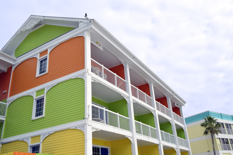 house, break, window, beachfront, colorful, city, spring break, florida, facade, cloud - sky, coast, condominiums, row house, rental, residential district
