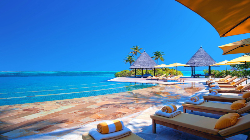 chairs, hotel, ocean, terrace, hd, maldives, 2K