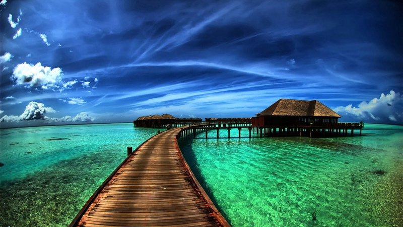 water, wood - material, lagoon, turquoise colored, outdoors, architecture, nature, holiday, vacation, caribbean, jetty, summer, beach, waterscape, landscape