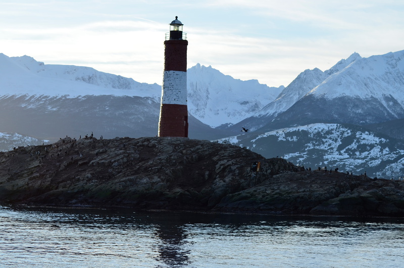 ushuaia, no people, lighthouse, outdoors, formation, snow, 4K, faro del fin del mundo, built structure, guidance, building exterior, cold temperature